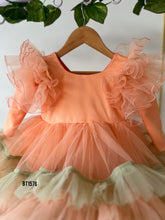 Load image into Gallery viewer, BT1576 Sunset Ruffle Whirl Dress