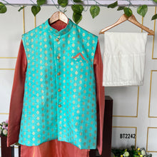 Load image into Gallery viewer, BT2242 🕌 Regal Ethnic Charm – The Ultimate Festive Look for Your Little Prince! ✨👑