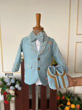 Load image into Gallery viewer, BT2225 Dashing Mint Embellished Party Wear Suit for Baby Boys 💎🎩