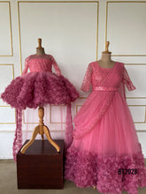 Load image into Gallery viewer, BT2028 🌸 Mommy & Me Rose Petal Dreams – Matching Party Dresses 🌸