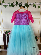 Load image into Gallery viewer, BT1513 Cerulean Blossom & Magenta Shimmer Duo - Partywear Sets