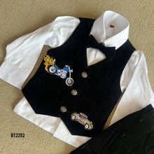 Load image into Gallery viewer, BT2252 🏎️ Vroom into Style – Classic Black Racer Suit for Little Speedsters! 🔥