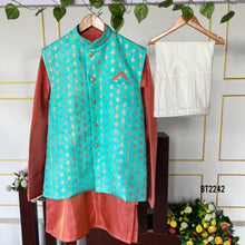 Load image into Gallery viewer, BT2242 🕌 Regal Ethnic Charm – The Ultimate Festive Look for Your Little Prince! ✨👑