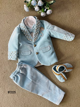 Load image into Gallery viewer, BT2225 Dashing Mint Embellished Party Wear Suit for Baby Boys 💎🎩