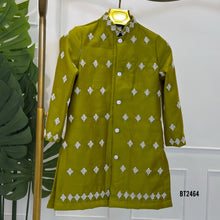 Load image into Gallery viewer, 💚 BT2464 Olive Majesty Dad Kurta with Dhoti Pants