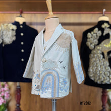 Load image into Gallery viewer, BT2582 Premium Baby Boy Party Wear Blazer Set – Ivory Sky-Theme