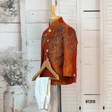 Load image into Gallery viewer, BT2515 Royal Ember Orange Embroidered Party Wear for Baby Boy