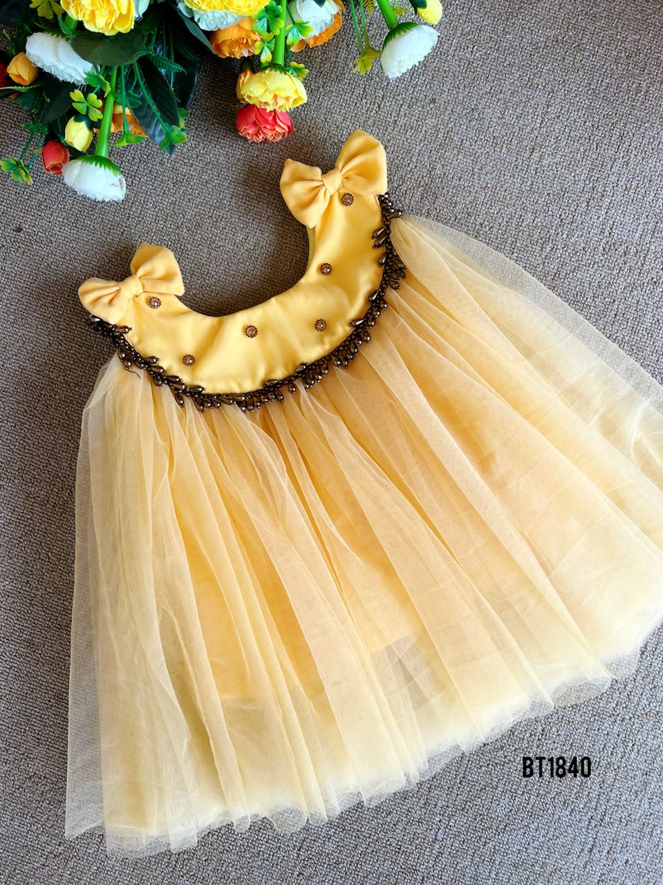 open lace back dress Girls Neon Glow Worm Skater Dress main image 1