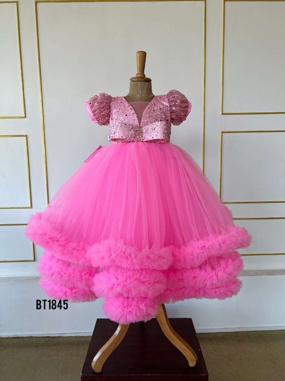 BT1845 Princess Pink Parade  Couture Carnival Party Wear
