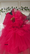 Load and play video in Gallery viewer, BT1458 Radiant Ruby Ruffle Gala Dress for Little Showstoppers
