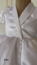 Load and play video in Gallery viewer, BT1841 Enchanted Elegance: Baby&#39;s Satin Twirl Party Dress
