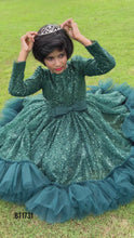Load and play video in Gallery viewer, BT1731 Enchanted Emerald: Winter Sparkle Gown
