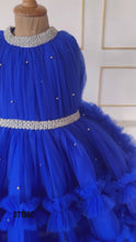 Load and play video in Gallery viewer, BT1860 Celebrate in Style: Luxe Royal Blue Party Dress

