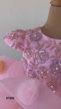 Load and play video in Gallery viewer, BT1848 Petal Promenade: Pastel Pink Floral Dream Dress
