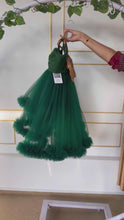 Load and play video in Gallery viewer, BT1634 Emerald Enchantment Festive Dress - A Touch of Sparkle for Your Little Star
