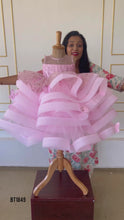 Load and play video in Gallery viewer, BT1849 Fluttering Fantasy: Enchanted Garden Pink Butterfly Dress
