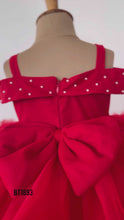 Load and play video in Gallery viewer, BT1893 Ruby Ruffle Gala Gown  A Red Carpet Affair for the Tiny Trendsetters
