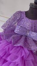 Load and play video in Gallery viewer, BT1646 Lavender Sparkle Princess Dress - Every Twirl Tells a Tale
