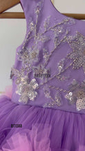 Load and play video in Gallery viewer, BT1388 Lavender Dream Sparkle Dress for Little Charms
