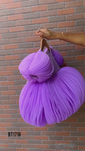 Load and play video in Gallery viewer, BT1718 Purple Princess Puff Dress - A Royal Touch for Your Little Lady
