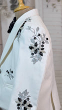 Load image into Gallery viewer, BT2497 White Embroidered Dad-Son Combo Blazer Set | Royal Family Party Wear Outfit
