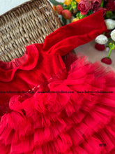 Load image into Gallery viewer, BT735 Radiant Red Rhapsody Dress – Capturing Hearts with Every Twirl