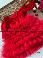 Load image into Gallery viewer, BT735 Radiant Red Rhapsody Dress – Capturing Hearts with Every Twirl