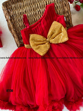 Load image into Gallery viewer, BT736 Ruby Ruffles – Enchanting Party Dress for Little Stars ✨
