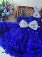 Load image into Gallery viewer, BT739 Customizable Enchanted Sapphire Gown – Your Little One&#39;s Fairytale Awaits
