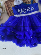 Load image into Gallery viewer, BT739 Customizable Enchanted Sapphire Gown – Your Little One's Fairytale Awaits