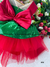 Load image into Gallery viewer, BT721 Emerald Twinkle: Festive Sequin Party Dress