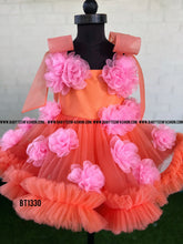 Load image into Gallery viewer, BT1330 Sunset Blossom - Festive Floral Dress for Little Darlings
