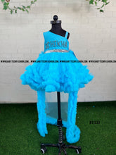 Load image into Gallery viewer, BT1333 Azure Sparkle - Enchanting Party Dress for Tiny Trendsetters