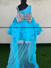 Load image into Gallery viewer, BT1333 Azure Sparkle - Enchanting Party Dress for Tiny Trendsetters