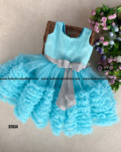 Load image into Gallery viewer, BT834 Sky Serenade Baby’s Breezy Party Dress