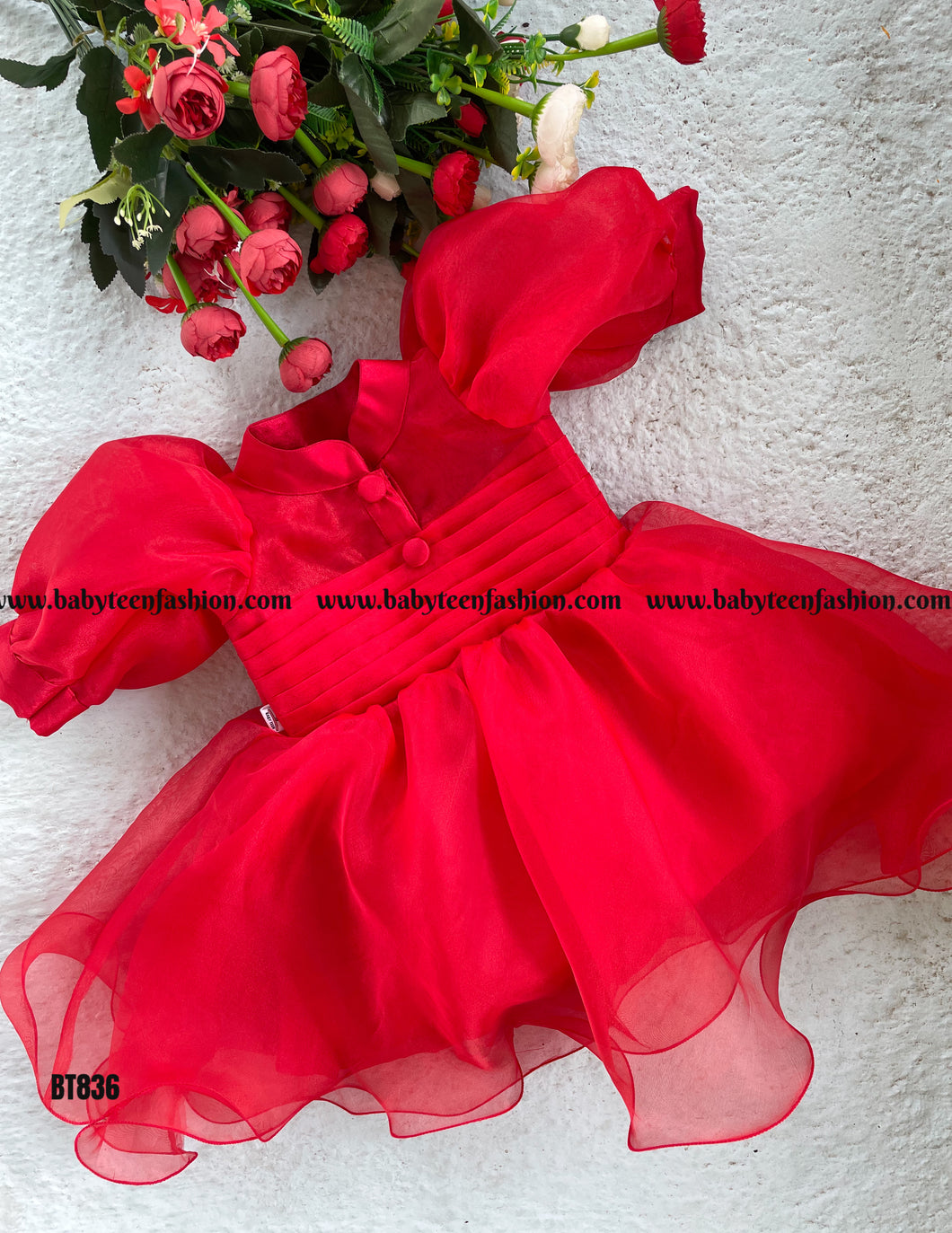 BT836 Enchanting Ruby Gala – Your Little Star's Dream Dress