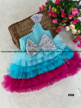 Load image into Gallery viewer, BT838 Turquoise Twinkle Festive Dress