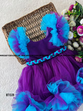Load image into Gallery viewer, BT1339 Vibrant Violet Frolic Dress - A Whirl of Delight