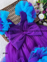 Load image into Gallery viewer, BT1339 Vibrant Violet Frolic Dress - A Whirl of Delight