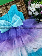 Load image into Gallery viewer, BT1091 Azure Whisper Fairytale Dress – Dreams in Cascading Color
