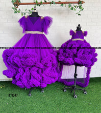 Load image into Gallery viewer, BT1347 Regal Purple Majesty - Royal Party Gown for Little Ladies