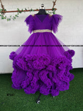 Load image into Gallery viewer, BT1347 Regal Purple Majesty - Royal Party Gown for Little Ladies