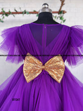 Load image into Gallery viewer, BT1347 Regal Purple Majesty - Royal Party Gown for Little Ladies