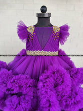 Load image into Gallery viewer, BT1347 Regal Purple Majesty - Royal Party Gown for Little Ladies