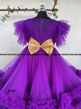 Load image into Gallery viewer, BT1347 Regal Purple Majesty - Royal Party Gown for Little Ladies