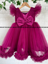 Load image into Gallery viewer, BT1348 Fuchsia Fantasy Vibrant Party Frock for Little Trendsetters