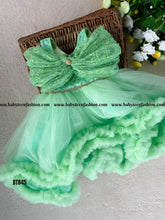 Load image into Gallery viewer, BT845 Enchanted Emerald Elegant Baby Party Dress