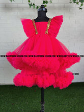 Load image into Gallery viewer, BT1099 Crimson Fairy - Baby's Festive Flair Dress