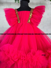 Load image into Gallery viewer, BT1099 Crimson Fairy - Baby's Festive Flair Dress