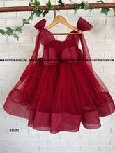 Load image into Gallery viewer, BT1351 Ruby Whirl - Baby's Celebration Dress